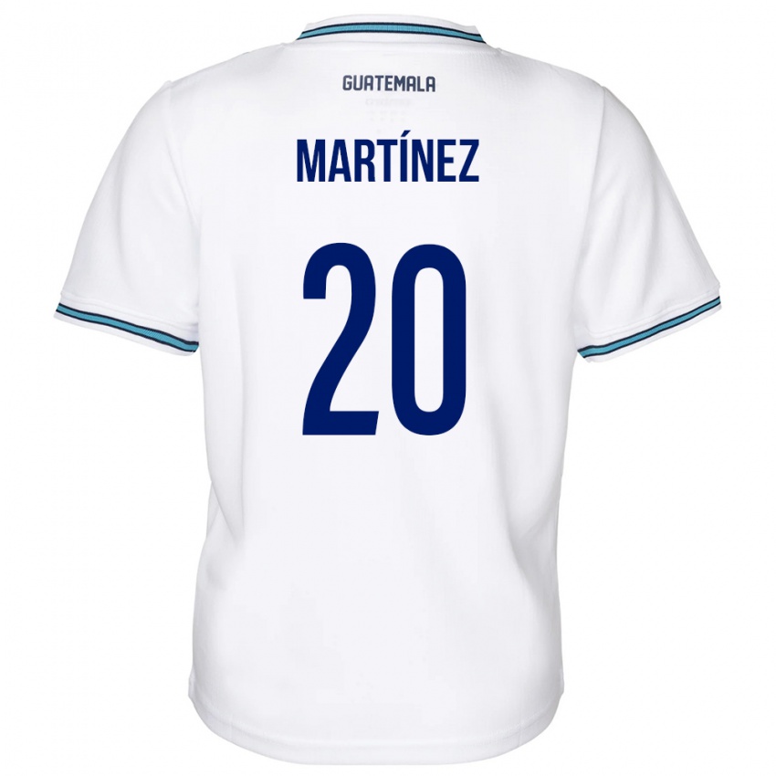 Niño Camiseta Guatemala Ana Lucía Martínez #20 Blanco 1ª Equipación 24-26 La Camisa