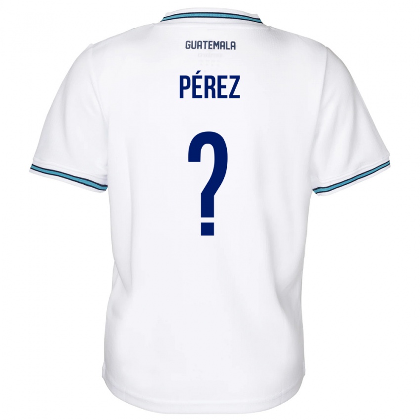 Niño Camiseta Guatemala Mary Pérez #0 Blanco 1ª Equipación 24-26 La Camisa