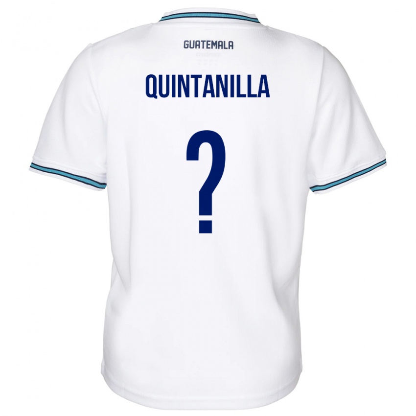 Niño Camiseta Guatemala Anayelli Quintanilla #0 Blanco 1ª Equipación 24-26 La Camisa