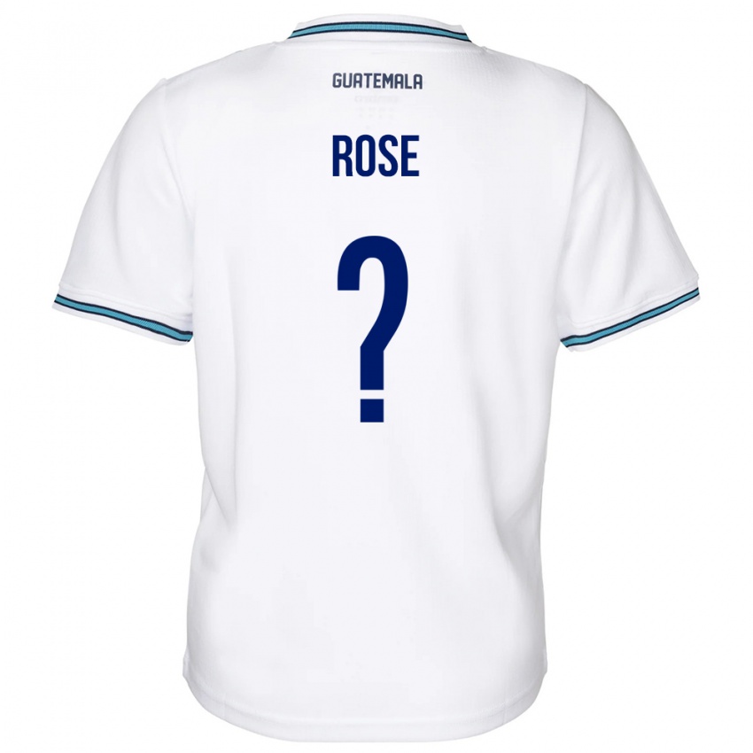 Niño Camiseta Guatemala Michelle Rose #0 Blanco 1ª Equipación 24-26 La Camisa