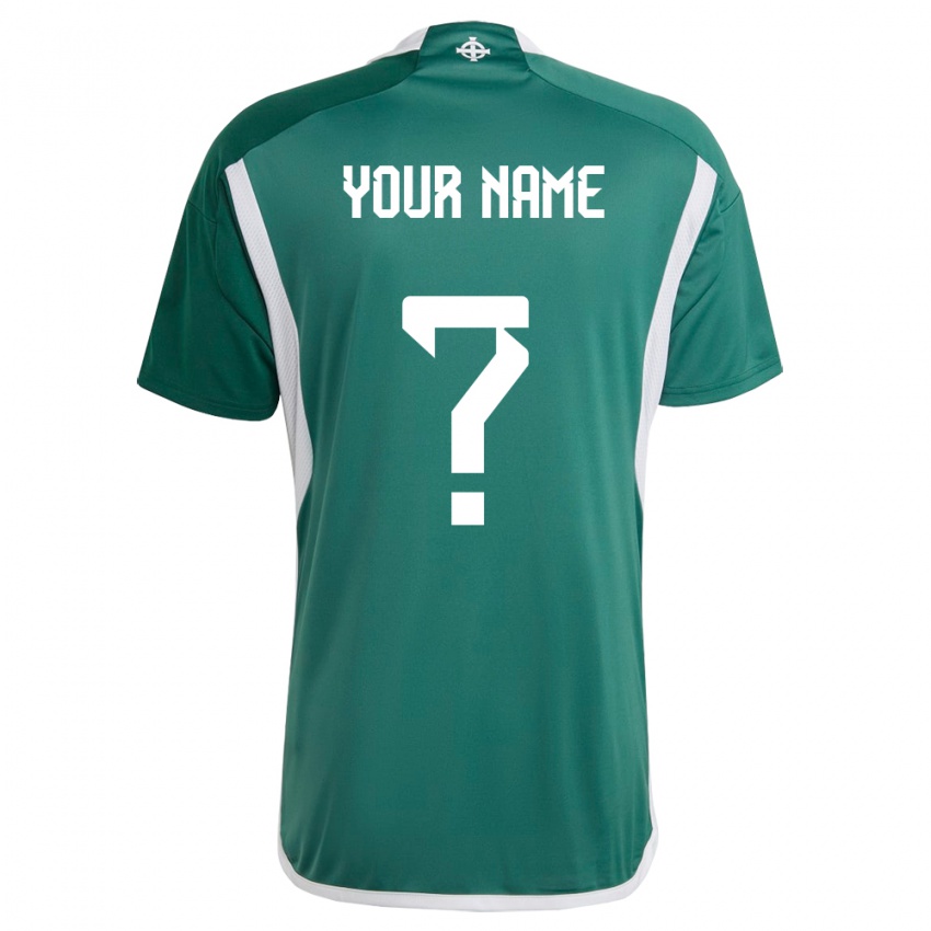 Niño Camiseta Irlanda Del Norte Su Nombre #0 Verde 1ª Equipación 24-26 La Camisa