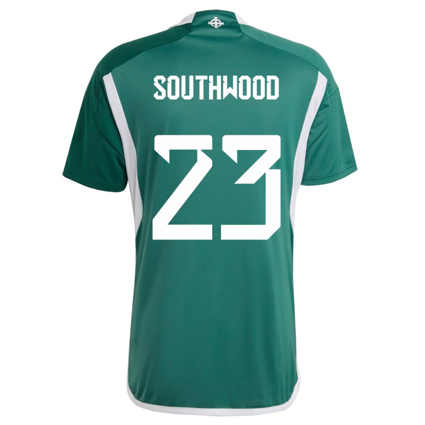 Niño Camiseta Irlanda Del Norte Luke Southwood #23 Verde 1ª Equipación 24-26 La Camisa