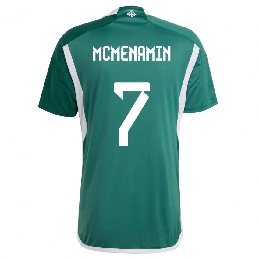 Niño Camiseta Irlanda Del Norte Conor Mcmenamin #7 Verde 1ª Equipación 24-26 La Camisa