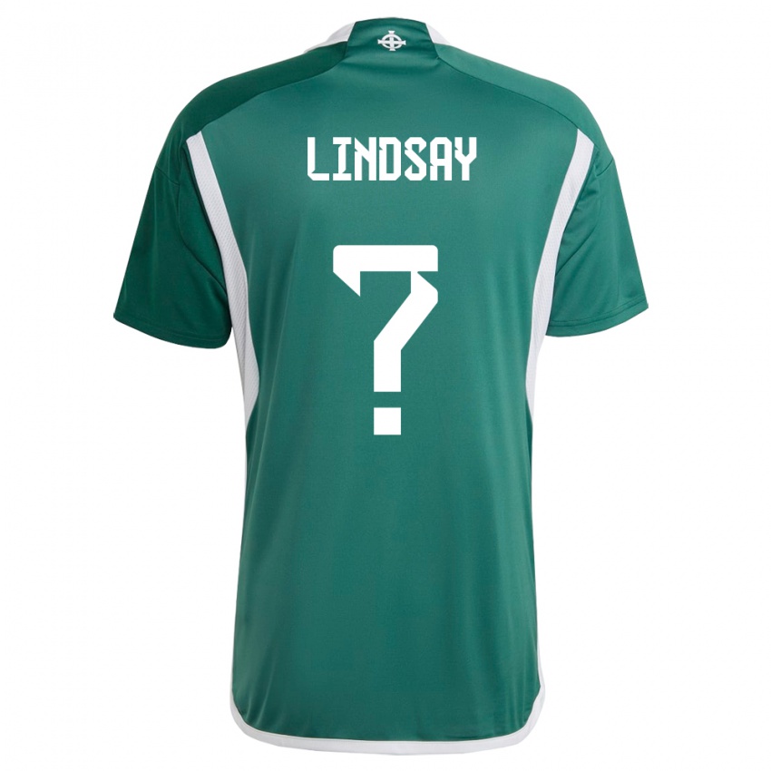 Niño Camiseta Irlanda Del Norte Charlie Lindsay #0 Verde 1ª Equipación 24-26 La Camisa