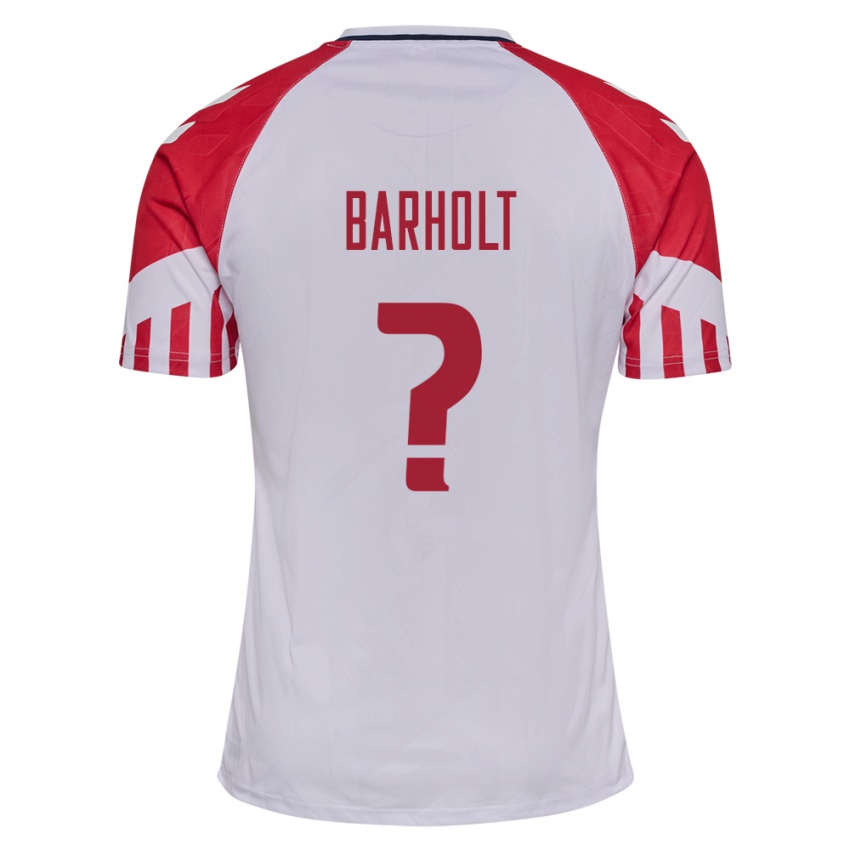 Niño Camiseta Dinamarca Noah Barholt #0 Blanco 2ª Equipación 24-26 La Camisa