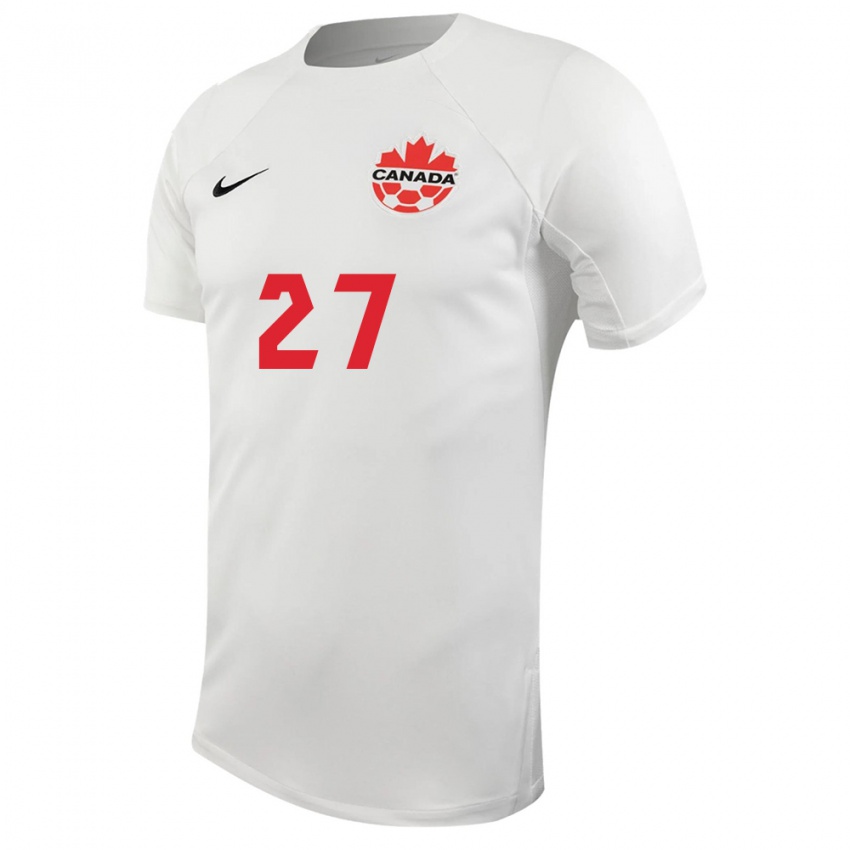 Niño Camiseta Canadá Sura Yekka #27 Blanco 2ª Equipación 24-26 La Camisa