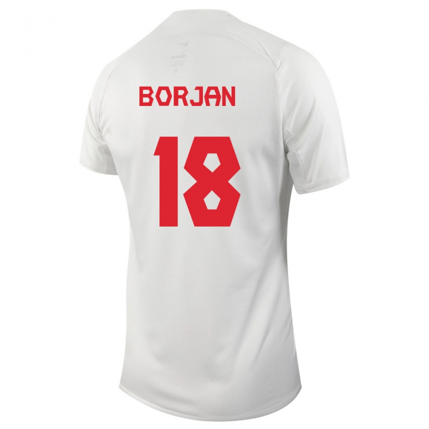 Niño Camiseta Canadá Milan Borjan #18 Blanco 2ª Equipación 24-26 La Camisa