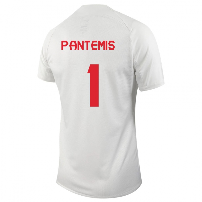 Niño Camiseta Canadá James Pantemis #1 Blanco 2ª Equipación 24-26 La Camisa