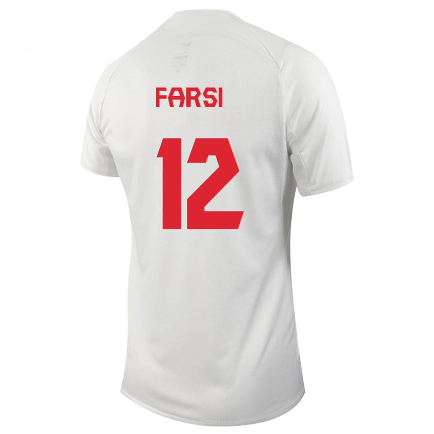 Niño Camiseta Canadá Mohamed Farsi #12 Blanco 2ª Equipación 24-26 La Camisa