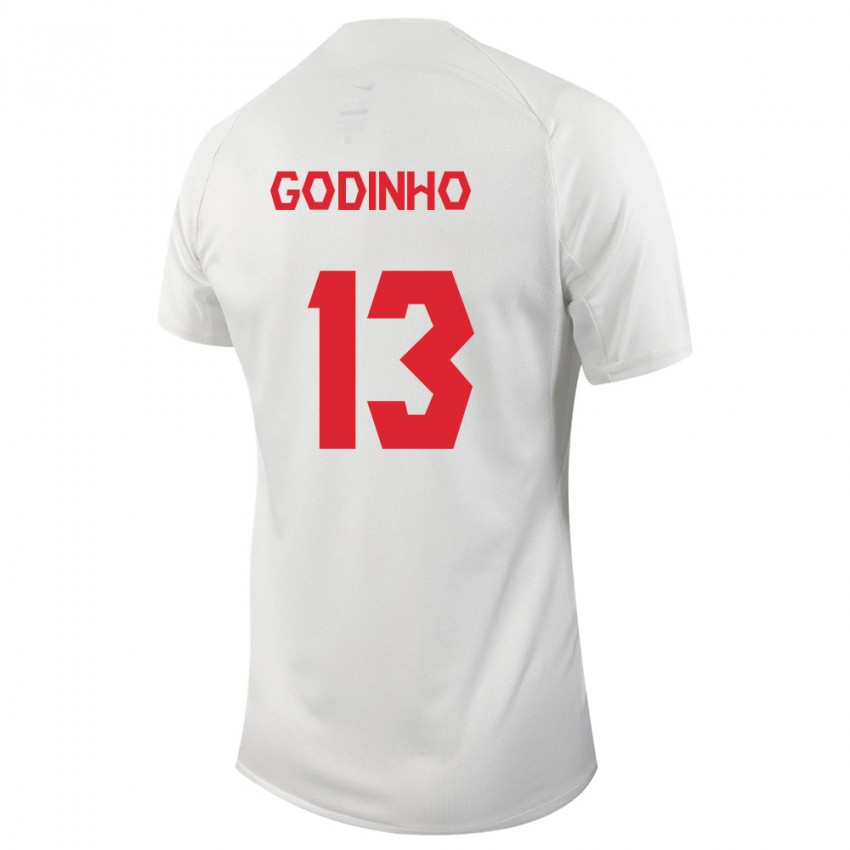 Niño Camiseta Canadá Marcus Godinho #13 Blanco 2ª Equipación 24-26 La Camisa