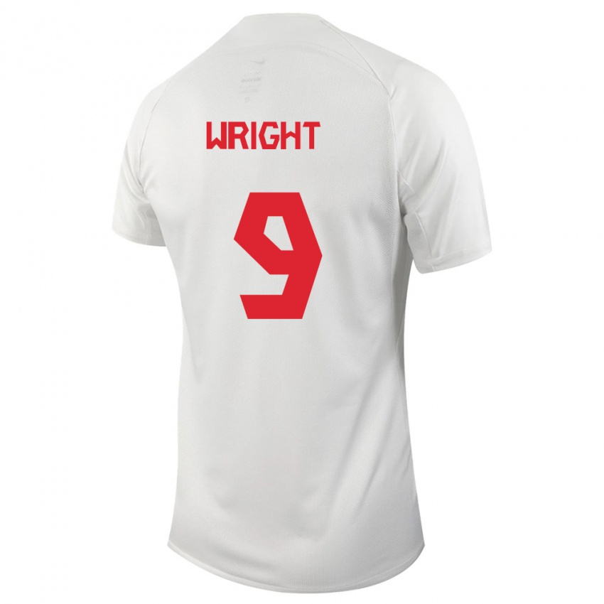Niño Camiseta Canadá Lowell Wright #9 Blanco 2ª Equipación 24-26 La Camisa