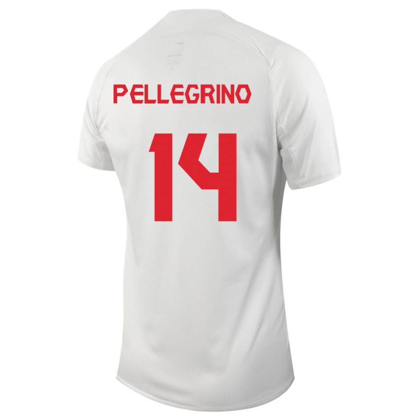 Niño Camiseta Canadá Gabriel Pellegrino #14 Blanco 2ª Equipación 24-26 La Camisa