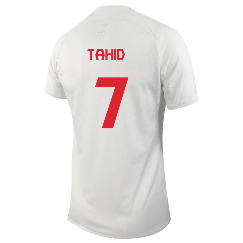 Niño Camiseta Canadá Taryck Tahid #7 Blanco 2ª Equipación 24-26 La Camisa