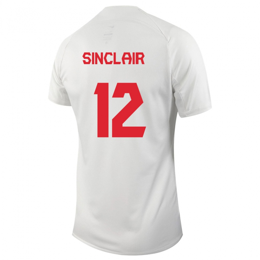 Niño Camiseta Canadá Christine Sinclair #12 Blanco 2ª Equipación 24-26 La Camisa
