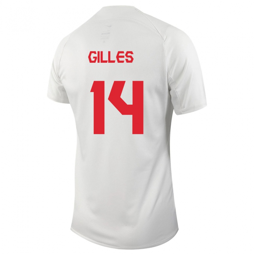Niño Camiseta Canadá Vanessa Gilles #14 Blanco 2ª Equipación 24-26 La Camisa