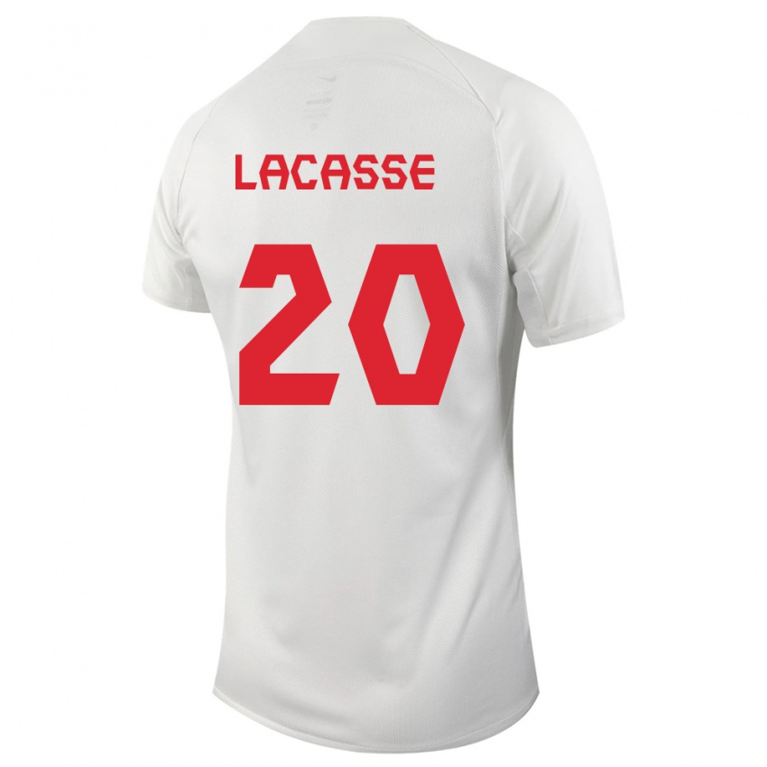 Niño Camiseta Canadá Cloe Lacasse #20 Blanco 2ª Equipación 24-26 La Camisa
