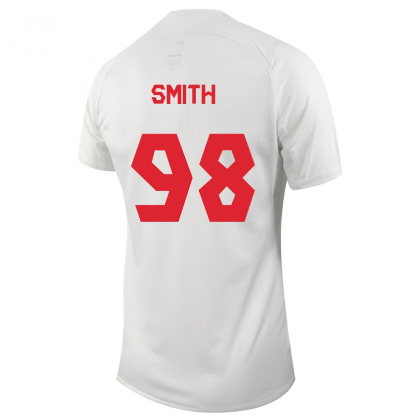 Niño Camiseta Canadá Olivia Smith #98 Blanco 2ª Equipación 24-26 La Camisa