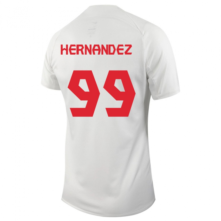 Niño Camiseta Canadá Jeneva Hernandez Gray #99 Blanco 2ª Equipación 24-26 La Camisa