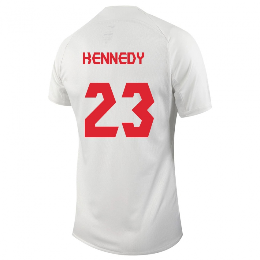 Niño Camiseta Canadá Scott Kennedy #23 Blanco 2ª Equipación 24-26 La Camisa