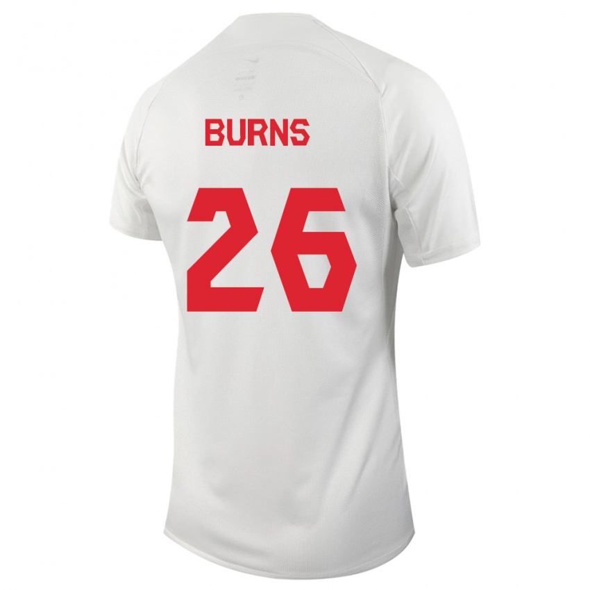 Niño Camiseta Canadá Zoe Burns #26 Blanco 2ª Equipación 24-26 La Camisa