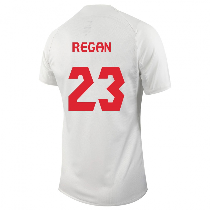 Niño Camiseta Canadá Emma Regan #23 Blanco 2ª Equipación 24-26 La Camisa