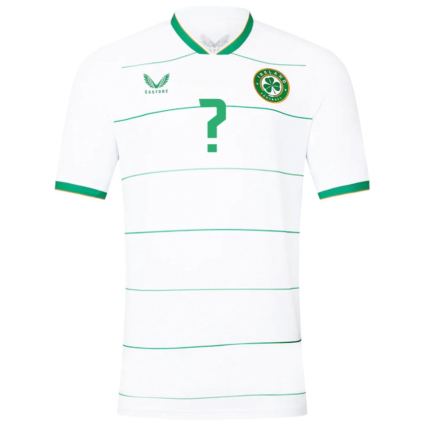 Niño Camiseta Irlanda Su Nombre #0 Blanco 2ª Equipación 24-26 La Camisa