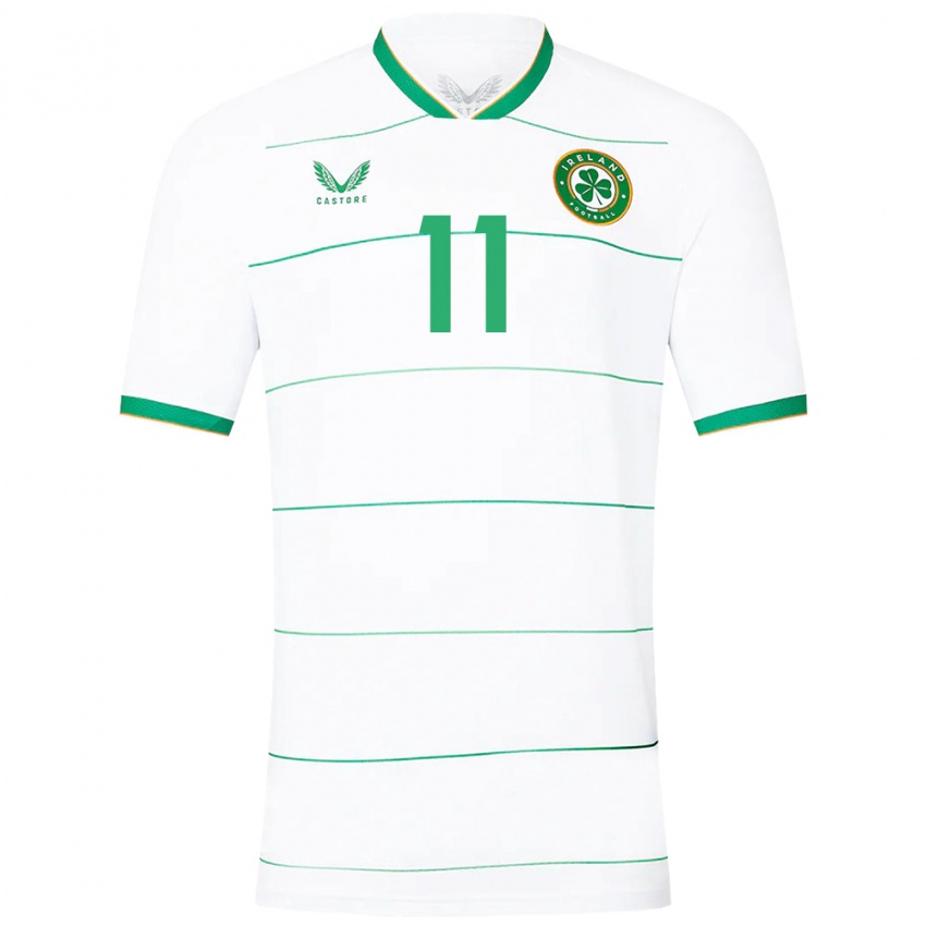 Niño Camiseta Irlanda James Mcclean #11 Blanco 2ª Equipación 24-26 La Camisa