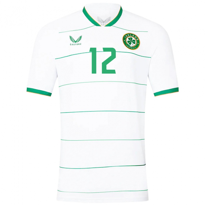 Niño Camiseta Irlanda Sam Curtis #12 Blanco 2ª Equipación 24-26 La Camisa