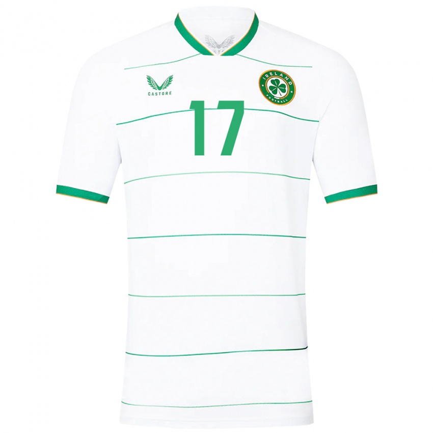 Niño Camiseta Irlanda Jason Knight #17 Blanco 2ª Equipación 24-26 La Camisa