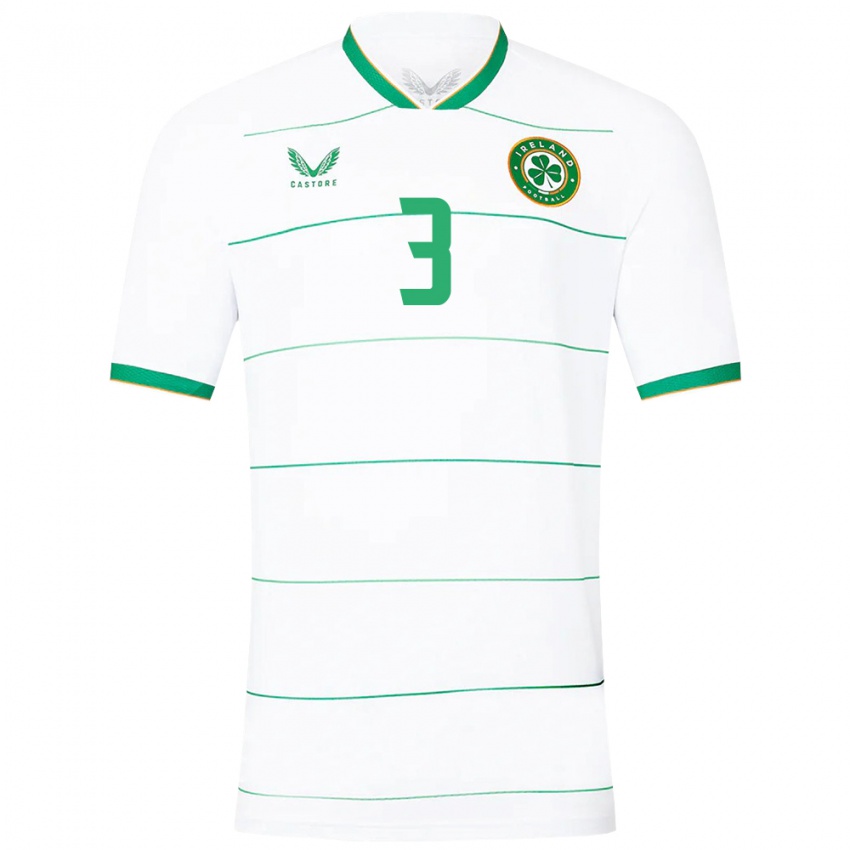 Niño Camiseta Irlanda Ryan Manning #3 Blanco 2ª Equipación 24-26 La Camisa