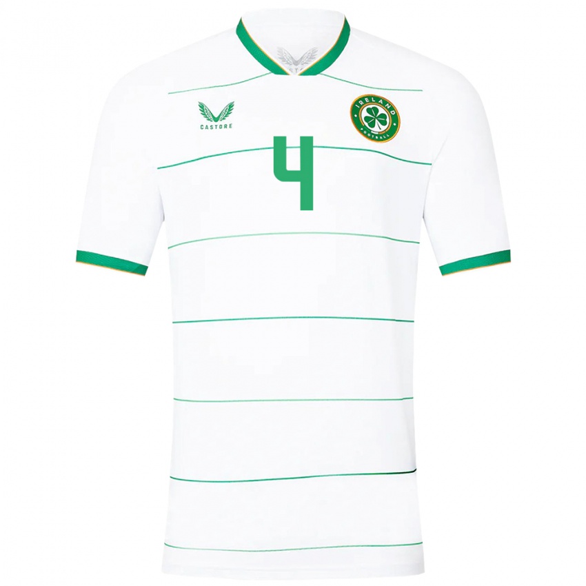 Niño Camiseta Irlanda Anselmo García Macnulty #4 Blanco 2ª Equipación 24-26 La Camisa