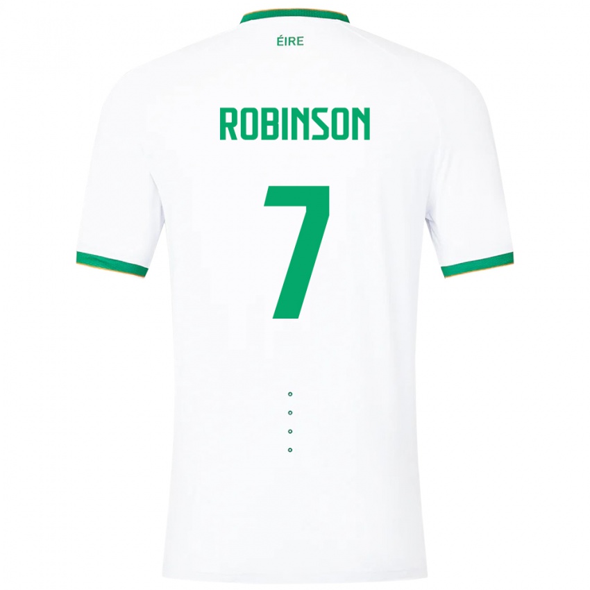 Niño Camiseta Irlanda Callum Robinson #7 Blanco 2ª Equipación 24-26 La Camisa