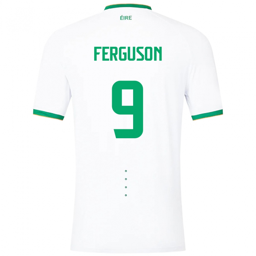 Niño Camiseta Irlanda Evan Ferguson #9 Blanco 2ª Equipación 24-26 La Camisa