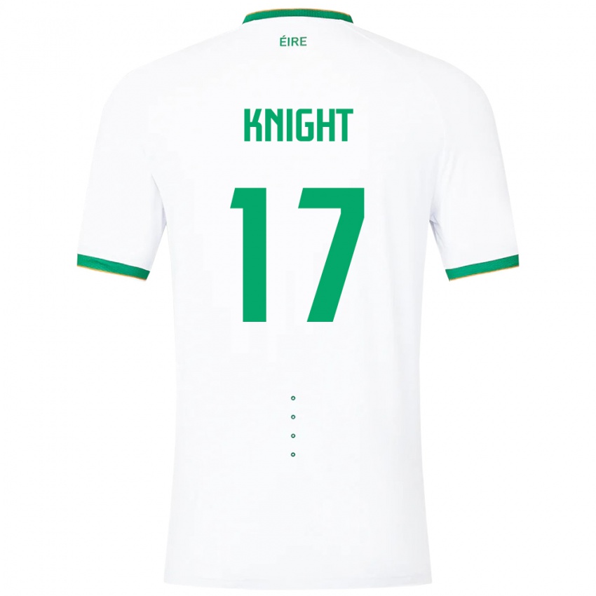 Niño Camiseta Irlanda Jason Knight #17 Blanco 2ª Equipación 24-26 La Camisa