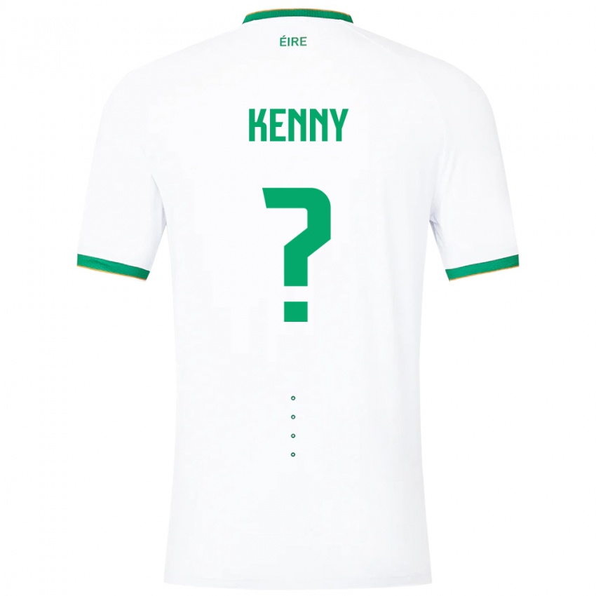 Niño Camiseta Irlanda Johnny Kenny #0 Blanco 2ª Equipación 24-26 La Camisa