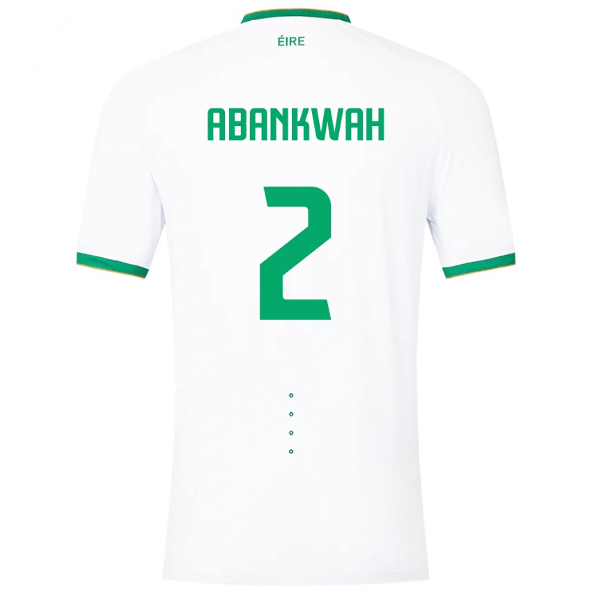 Niño Camiseta Irlanda James Abankwah #2 Blanco 2ª Equipación 24-26 La Camisa