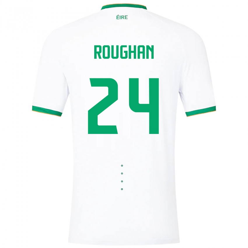 Niño Camiseta Irlanda Sean Roughan #24 Blanco 2ª Equipación 24-26 La Camisa