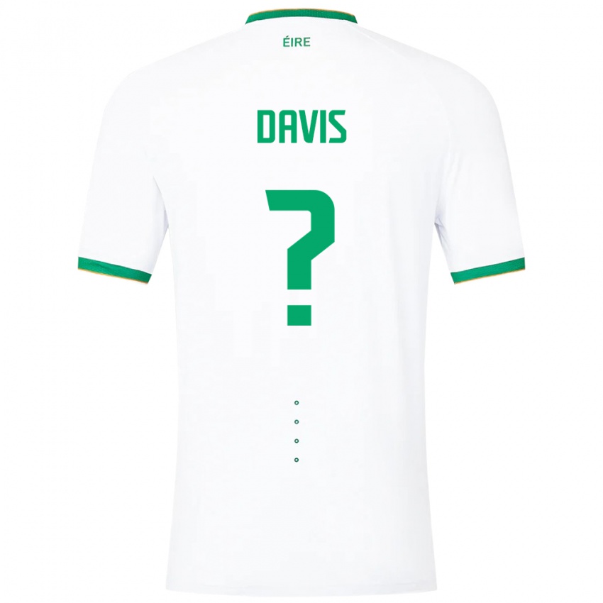 Niño Camiseta Irlanda Warren Davis #0 Blanco 2ª Equipación 24-26 La Camisa