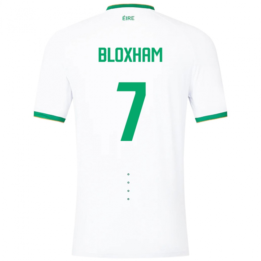 Niño Camiseta Irlanda Tom Bloxham #7 Blanco 2ª Equipación 24-26 La Camisa