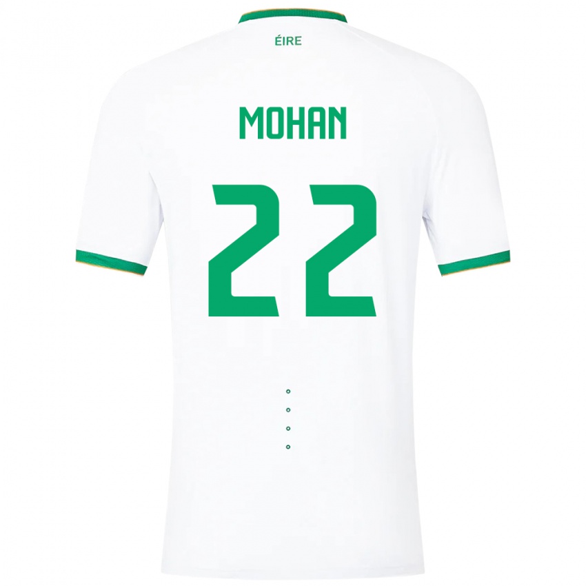 Niño Camiseta Irlanda Stephen Mohan #22 Blanco 2ª Equipación 24-26 La Camisa