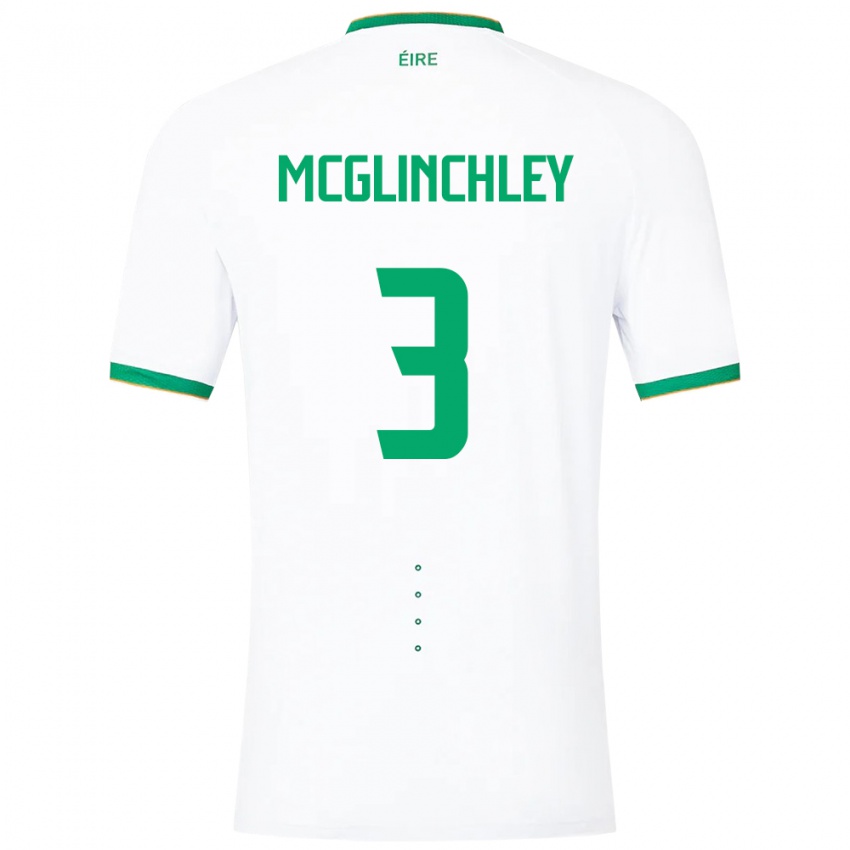 Niño Camiseta Irlanda Harry Mcglinchley #3 Blanco 2ª Equipación 24-26 La Camisa
