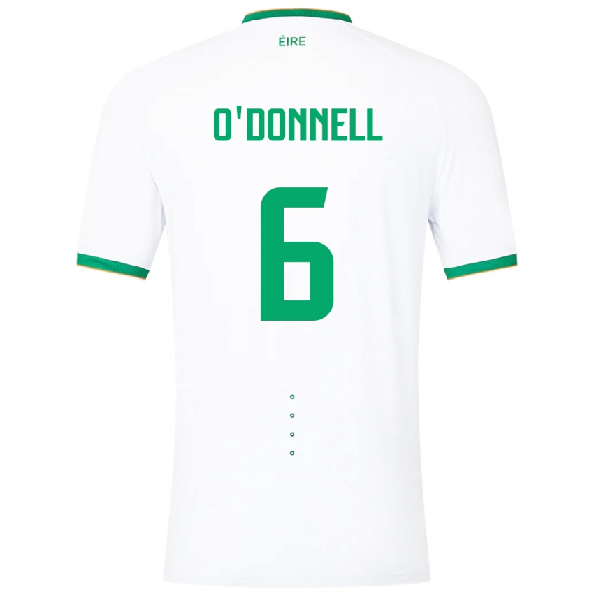 Niño Camiseta Irlanda Luke O'donnell #6 Blanco 2ª Equipación 24-26 La Camisa