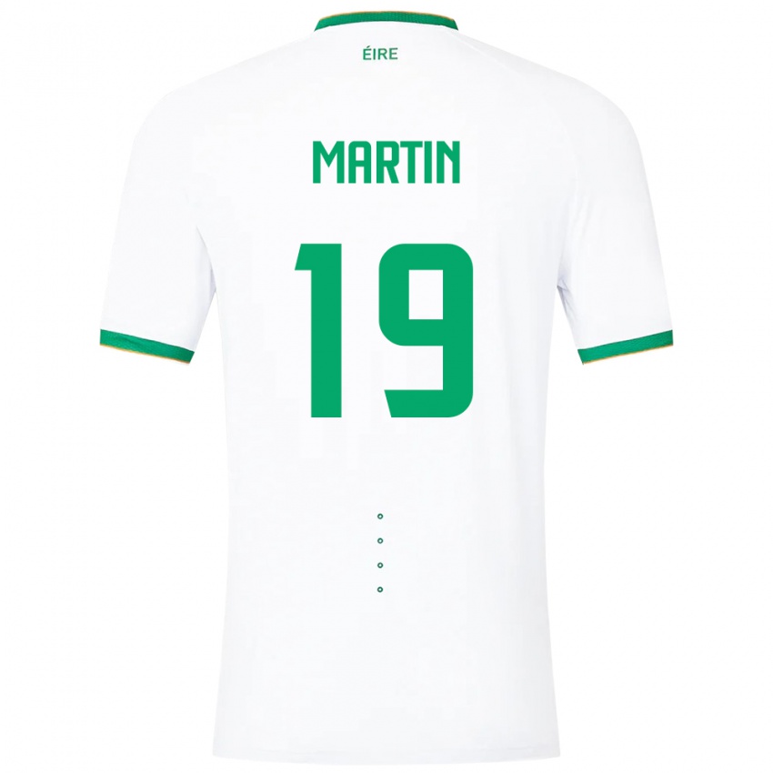 Niño Camiseta Irlanda William Martin #19 Blanco 2ª Equipación 24-26 La Camisa