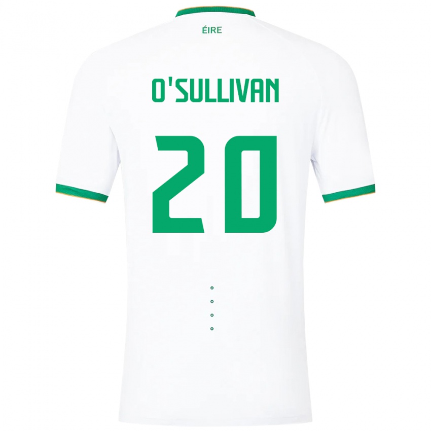 Niño Camiseta Irlanda Cathal O'sullivan #20 Blanco 2ª Equipación 24-26 La Camisa