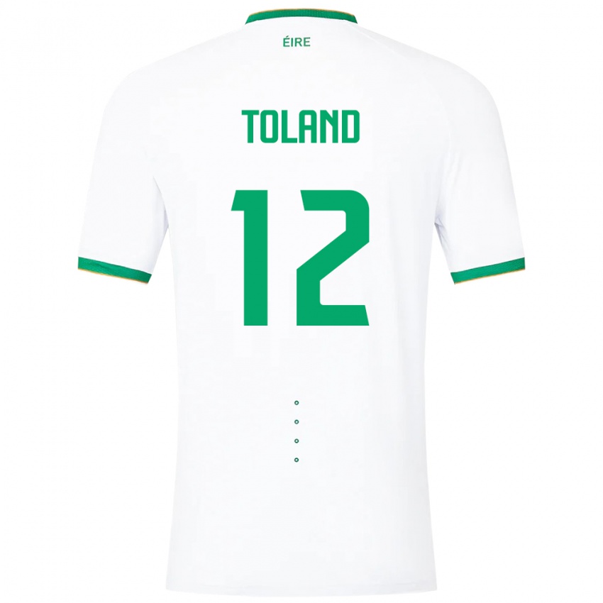 Niño Camiseta Irlanda Tyler Toland #12 Blanco 2ª Equipación 24-26 La Camisa