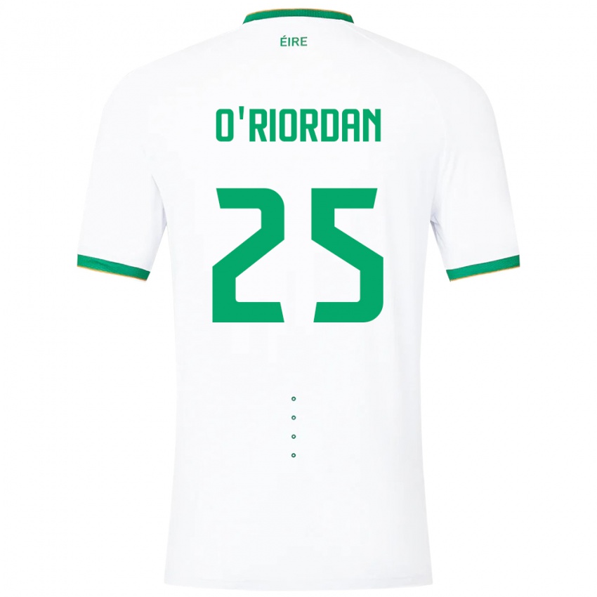 Niño Camiseta Irlanda Claire O'riordan #25 Blanco 2ª Equipación 24-26 La Camisa