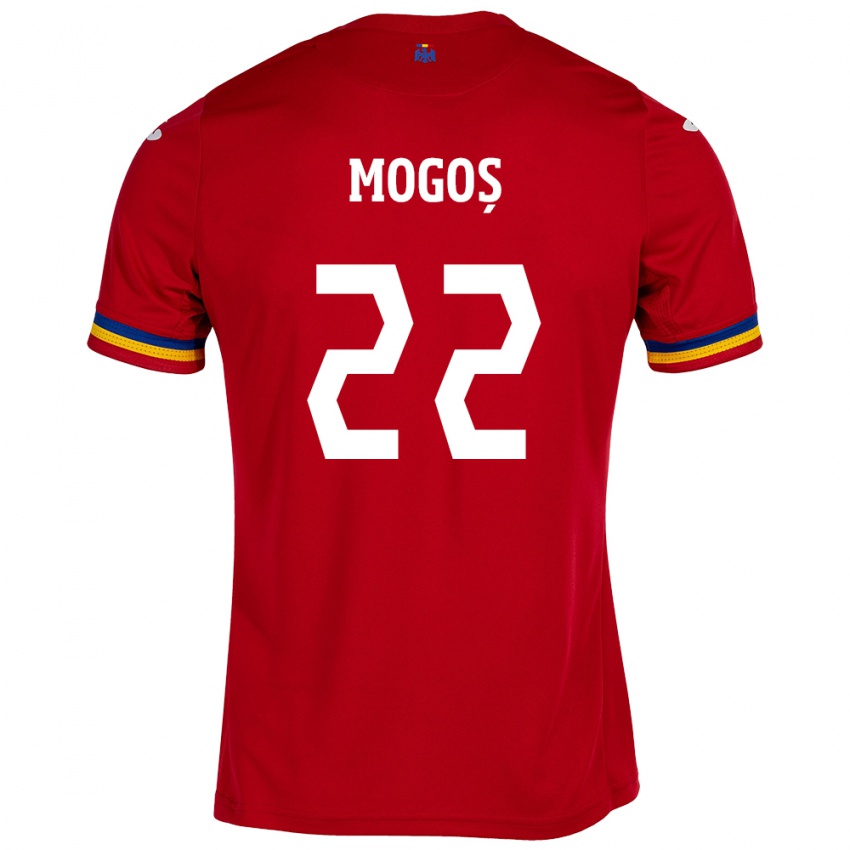 Niño Camiseta Rumania Vasile Mogoș #22 Rojo 2ª Equipación 24-26 La Camisa