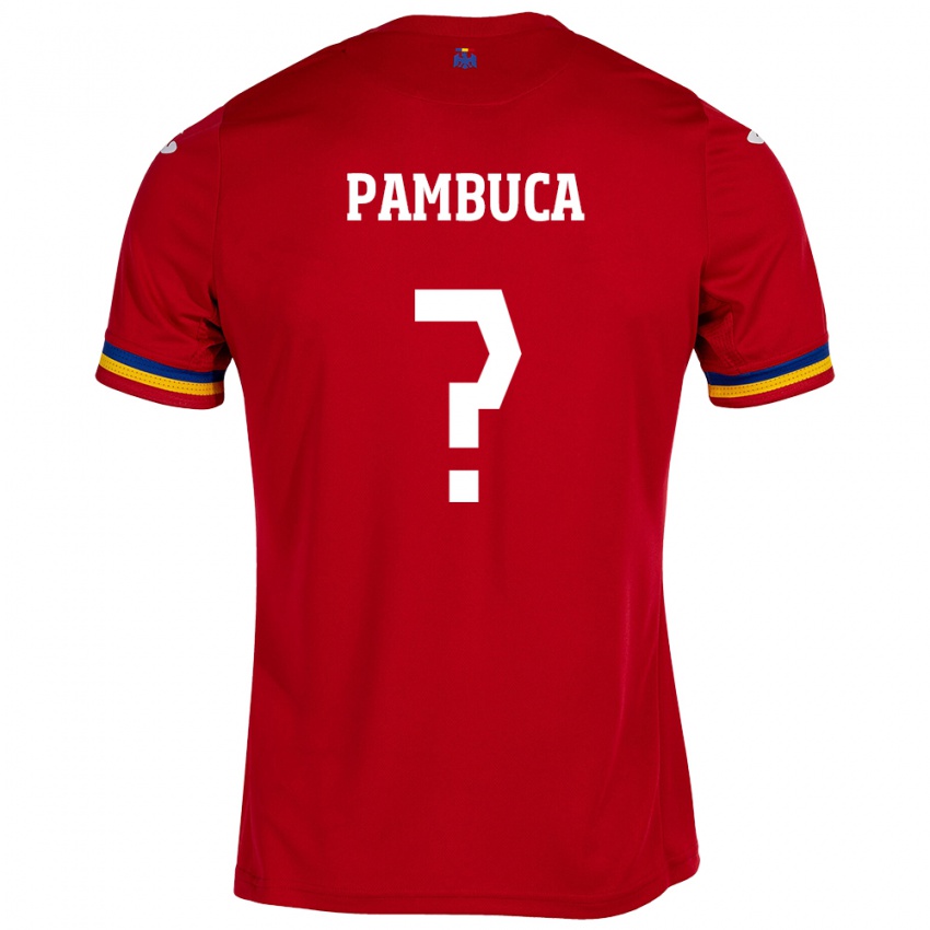 Niño Camiseta Rumania Alesio Pambuca #0 Rojo 2ª Equipación 24-26 La Camisa