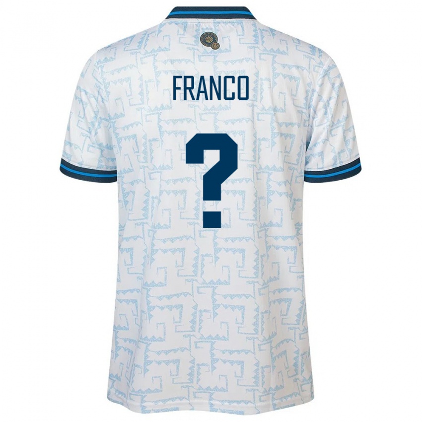 Niño Camiseta El Salvador Daniel Franco #0 Blanco 2ª Equipación 24-26 La Camisa