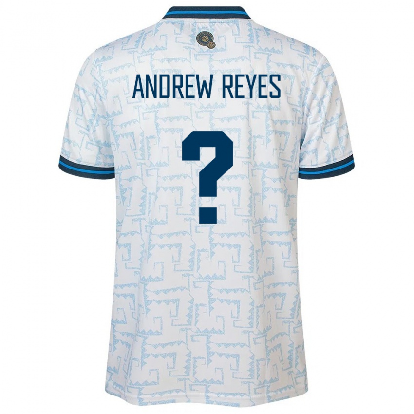 Niño Camiseta El Salvador Andrew Reyes #0 Blanco 2ª Equipación 24-26 La Camisa
